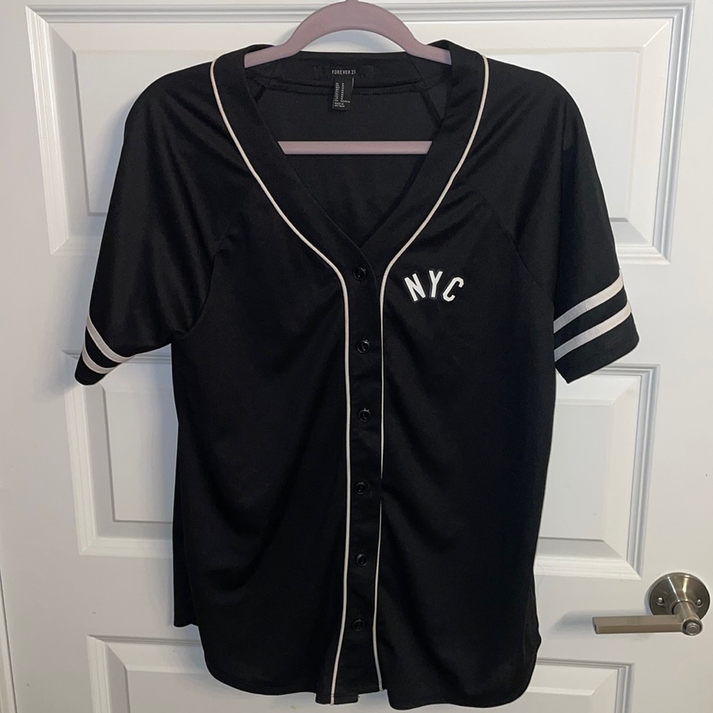 Nyc 98 button down jersey shirt